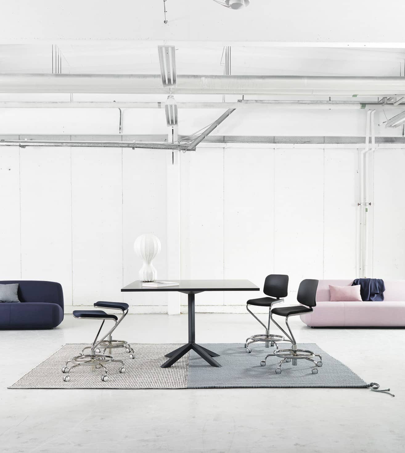 Add Work task chair by Anya Sebton for Lammhults – five-star swivel base for office and stop-and-go use, part of the Add seating family