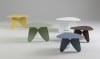 Play coffee table by Helene Tiedemann for Ihreborn, thin steel plate forms inspired by plectrums, Sweden