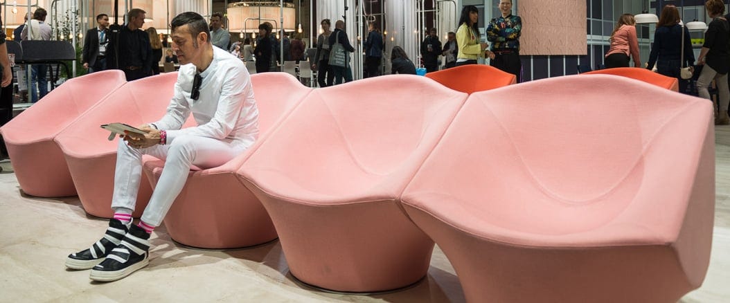 Phaze armchair designed by Karim Rashid for Skandiform, chromium base, organic form, German Design Award 2018