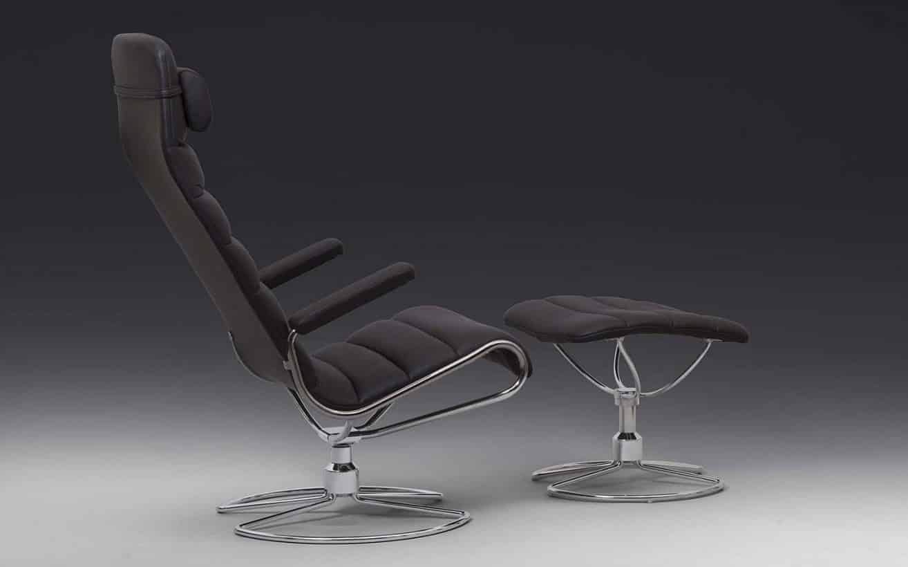 Minister footstool by Bruno Mathsson International, complement to Minister chair 1986