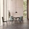 Bombito High chair by Jonas Lindvall for Skandiform – high-back version in oak or ash with teflon glides, optional stained finish and padding