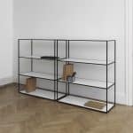Bylassen Twin Bookcase Black Frame Lifestyle High Res | Scandinavian Design