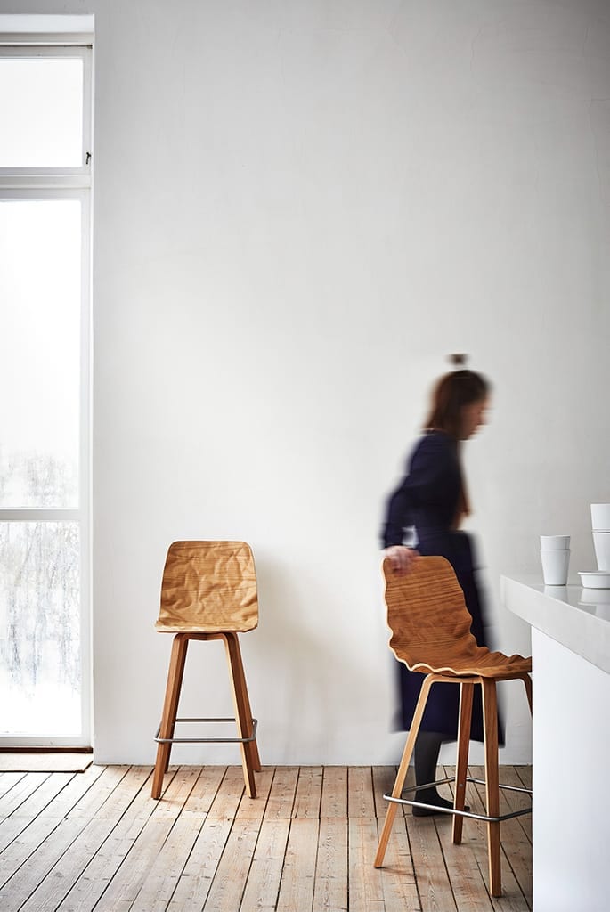Blå Station furniture in a renovated school building in Österlen, Skåne – winter interior shoot by Oskar Falck, styled by Anna Björkman