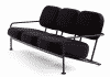 ÅHus three-seater sofa by Outofstock Design for Blå Station with adjustable backrest