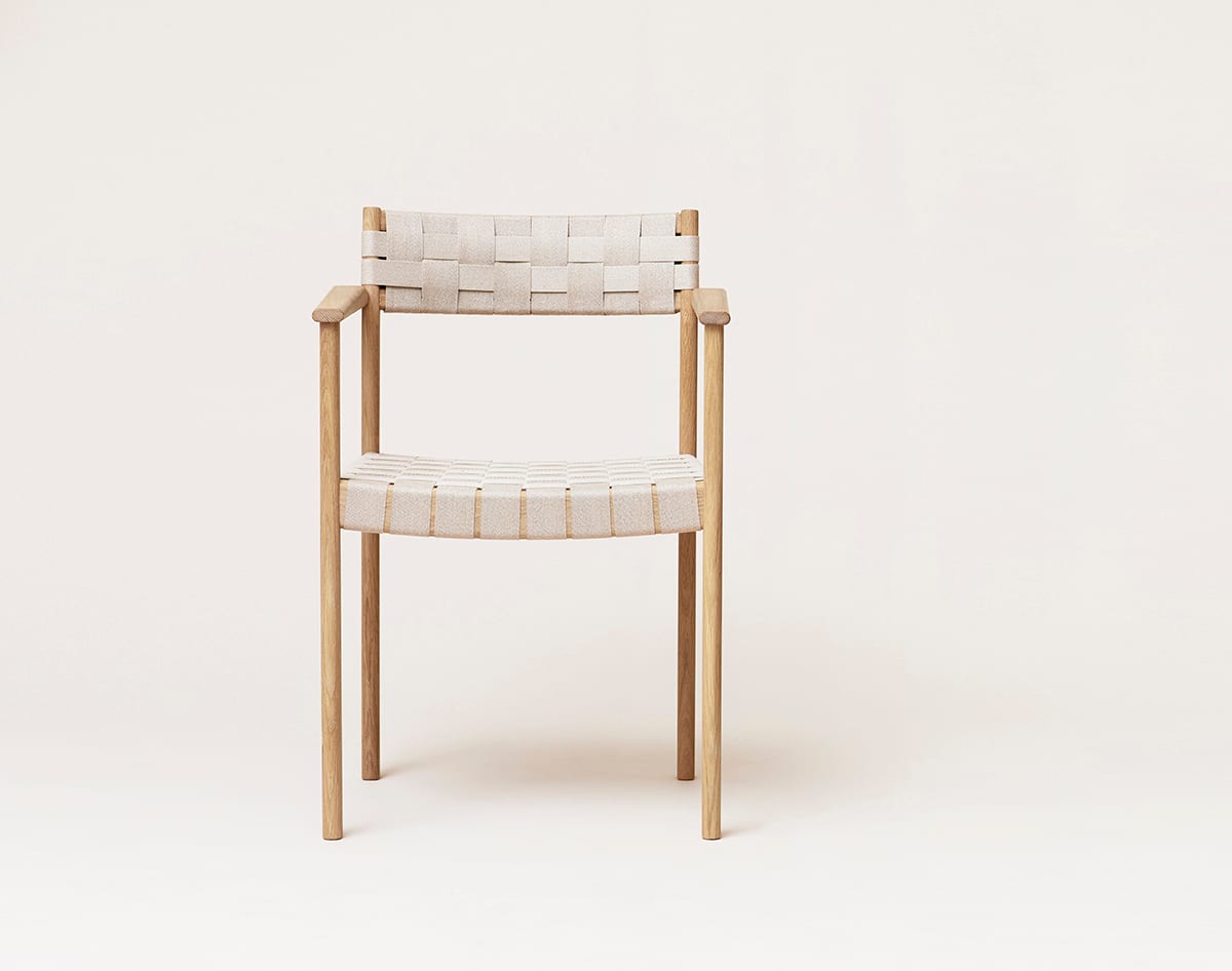 Fr Motif Arm Chair White Oiled Oak Front Kopier | Scandinavian Design