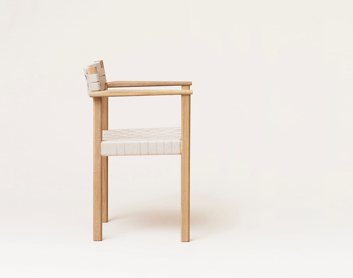 Fr Motif Arm Chair White Oiled Oak Side Kopier | Scandinavian Design