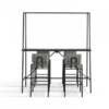 Cosmo seating by Håkan Olsson & Kristofer Jonsson, White Arkitekter for Jonas Ihreborn – powder-coated tube metal base, functional contract seating