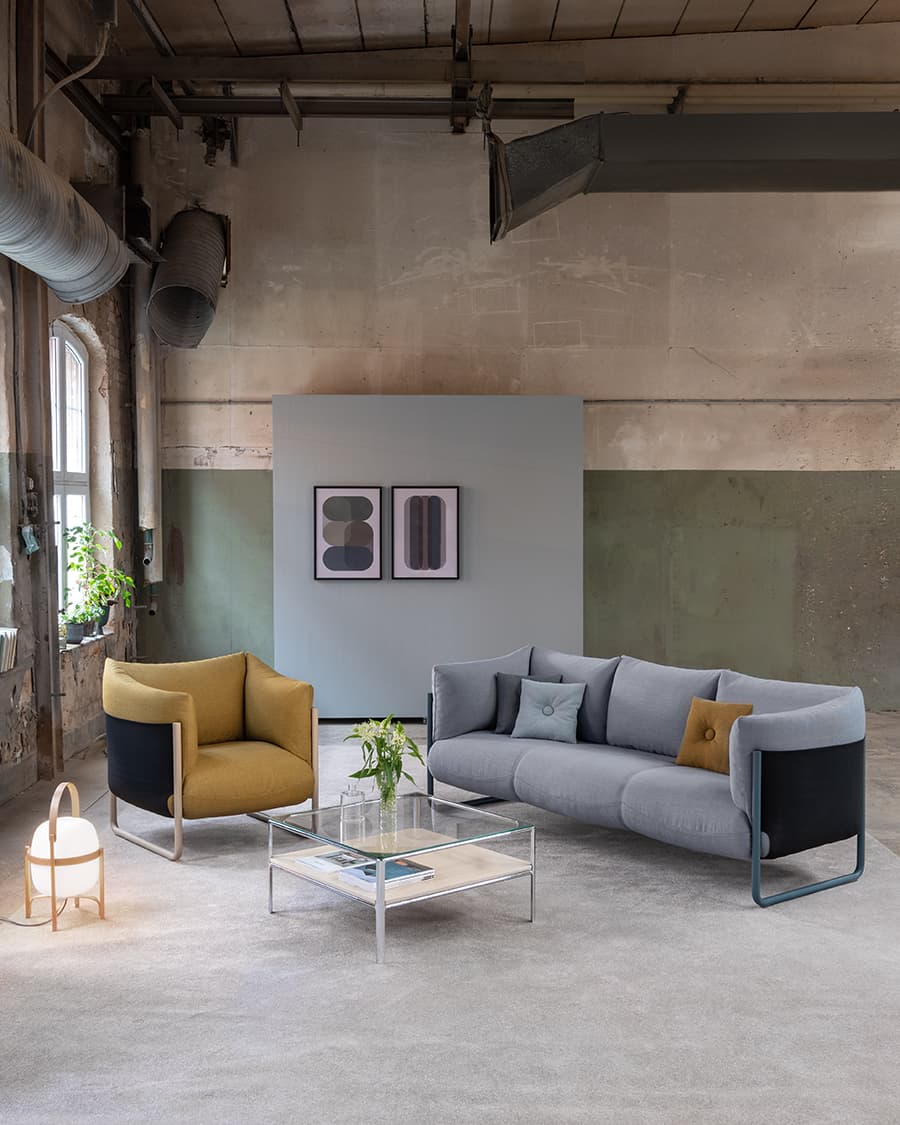 Materia Ro Easy Chair Sofa 3 Seater Crest Table Interior | Scandinavian Design