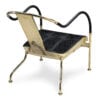 “Mats Theselius El Rey easy chair in brass and crocodile-embossed leather, 1999 limited edition”