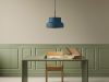 Bumling pendant lamp by Anders Pehrson showing classic aluminum shade with new color options