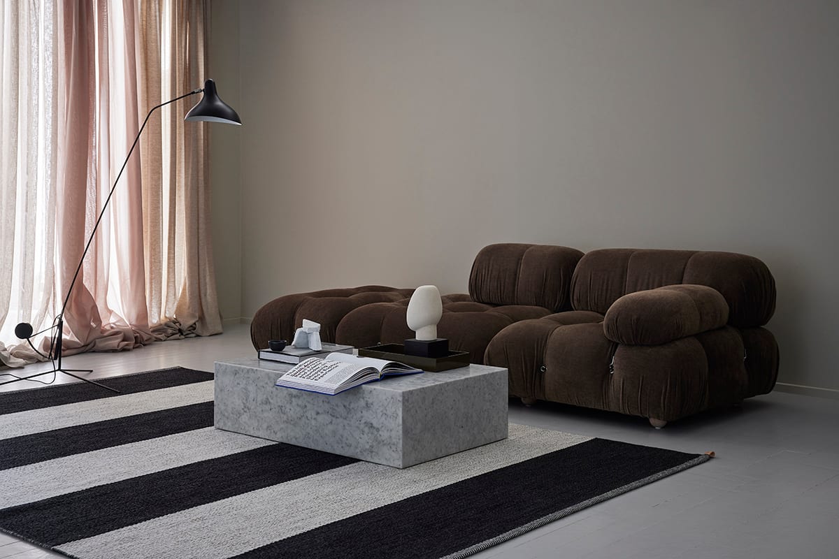 Kasthall classic Arkad rugs by Lena Jiseborn featuring large-scale patterns in carefully selected colour palettes