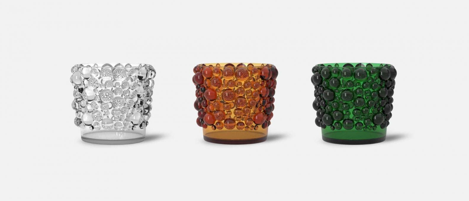 Reijmyre Ebba crystal collection by Thomas Sandell featuring lead-free barium crystal in multiple colors