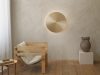 Alba wall light by Jordi Blasi for Atelje Lyktan featuring cymbal-inspired design and interactive control