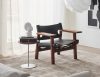 Spanish Chair in American walnut with saddle leather by Børge Mogensen for Fredericia