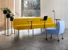 Nestor modular sofa system with lockable wheels and swivel table by Lars Hofsjö for Skandiform