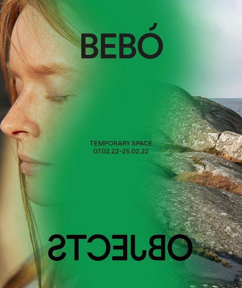 Bebó Objects temporary showroom at Runebergsgatan 7, Stockholm, during Stockholm Design Week 2022, 7–25 February, by appointment