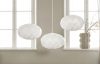 Pia Mandarin pendant oblate globe citrus form Garsnas Swedish lighting design white cotton