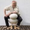 Finnish designer Eero Aarnio portrait, creator of iconic Ball Chair and Happy Bird designs