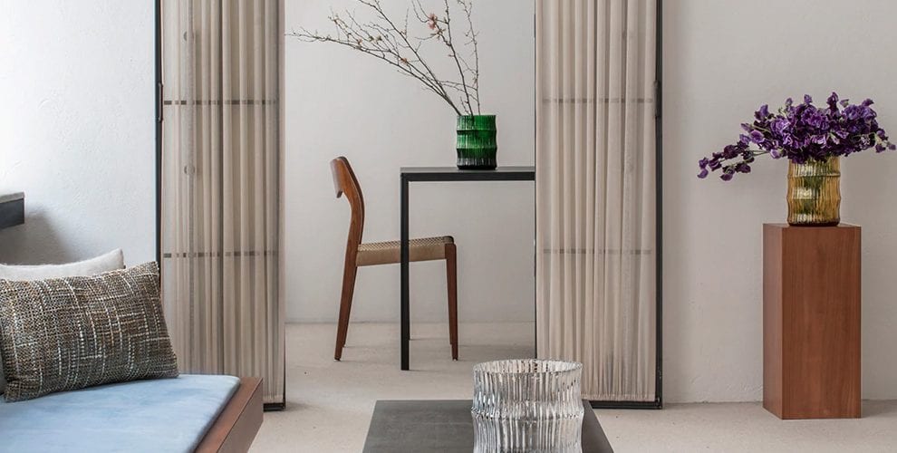 Lina lanterns positioned modern interior candle lighting handcraft crystal atmospheric lighting