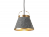 Precious pendant lamp Anna Kraitz Örsjö Swedish wool brushed brass sustainable lighting acoustic design