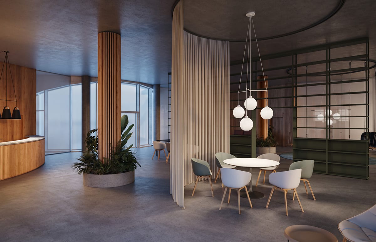 Dependant suspension system by Louis Poulsen showing multiple pendant clustering configuration