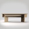 Flip Table by Jesper Ståhl for Design House Stockholm featuring three different sizes through innovative folding system