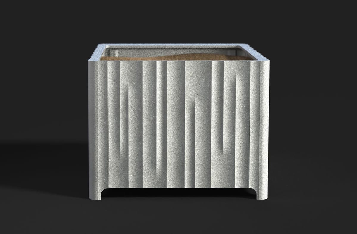 Kolonn planter by Jesper Ståhl for Byarums Bruk featuring column-inspired design cast aluminum construction