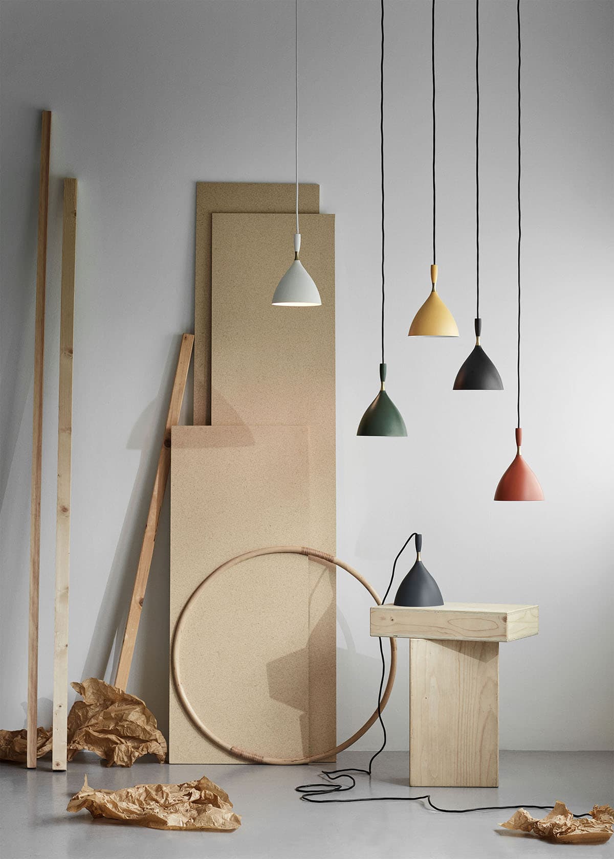 Northern lighting collection displaying Birger Dahl harmony philosophy with architectural integration
