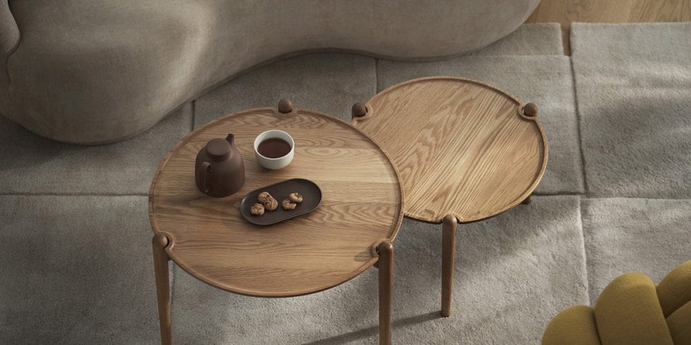 Aria Table Design House Stockholm Dögg Guðmundsdóttir floating illusion tapered legs solid oak