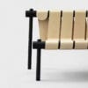 Serpentin bench by Marc Hoogendijk for NOLA featuring swirling form continuous birch wood construction