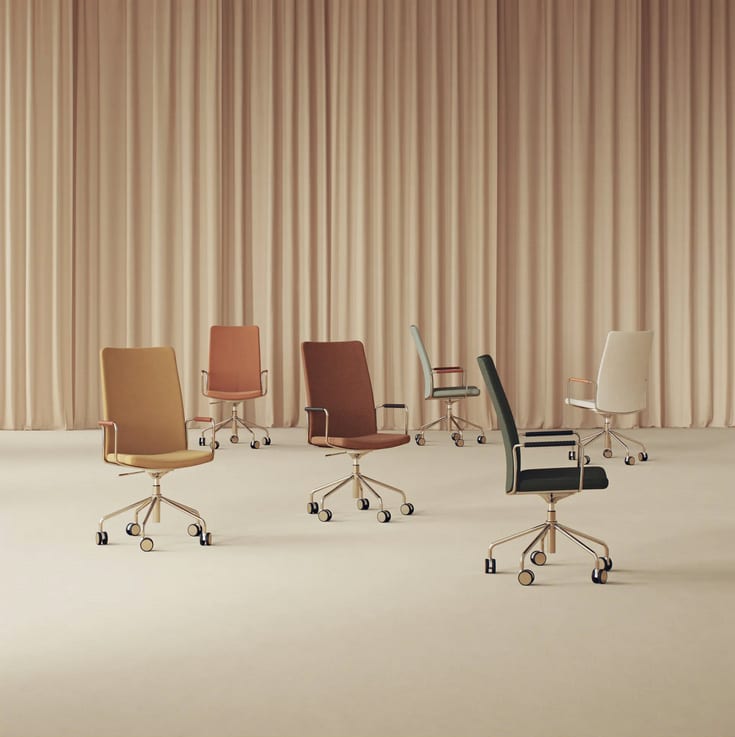 Stella High Back sophisticated design demonstrating low-key elegant construction Broberg Ridderstråle