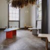 Studies of a Table exhibition overview featuring five unique table designs global designer collaboration