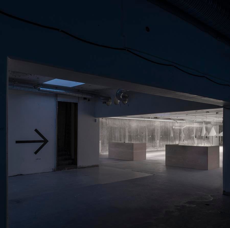 Claesson Koivisto Rune pendant installation for Wästberg featuring W221 collection at Stockholm Design Week