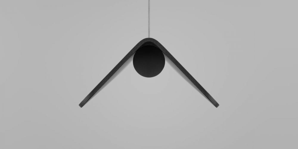 Detail view of Svala pendant showing refined construction and quality Swedish lighting craftsmanship materials