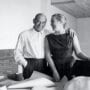 Alvar-ja-Elissa-Aalto-Maison-Carrén-olohuoneessa-rakennustöiden-loppuvaiheessa-1959.-Alvar-and-Elissa-Aalto-in-Maison-Carré-1959-Photo-Alvar-Aalto