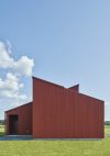 Simonsson House by Claesson Koivisto Rune featuring red painted pine exterior near Arctic Circle in Boden Sweden