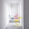 Zola chair by David Ericsson for Bebo Objects — spring steel frame and stamped sheet metal seat for indoor and outdoor use