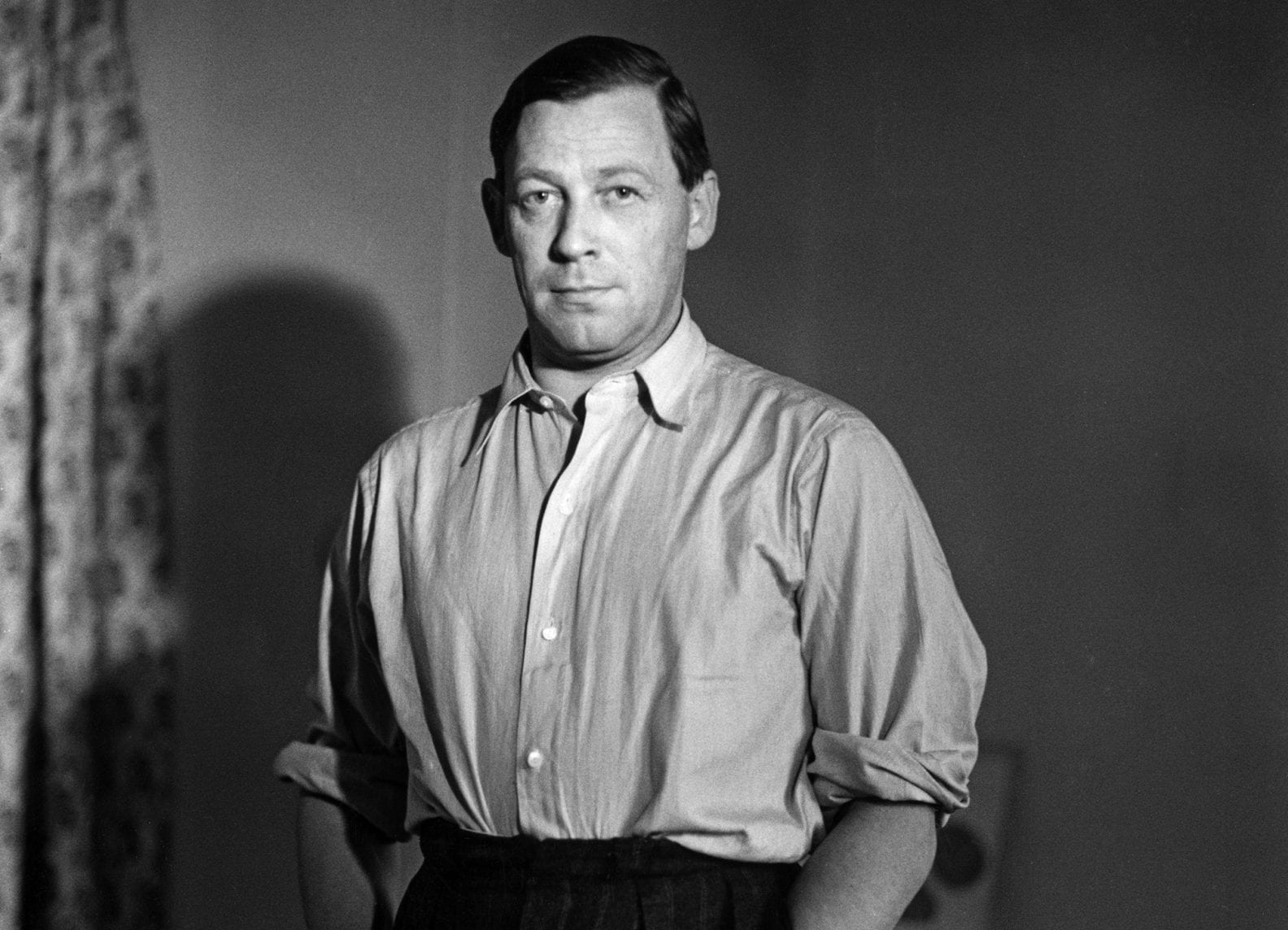 Alvar Aalto 125th anniversary celebration featuring portrait of legendary Finnish architect and designer from 1940s