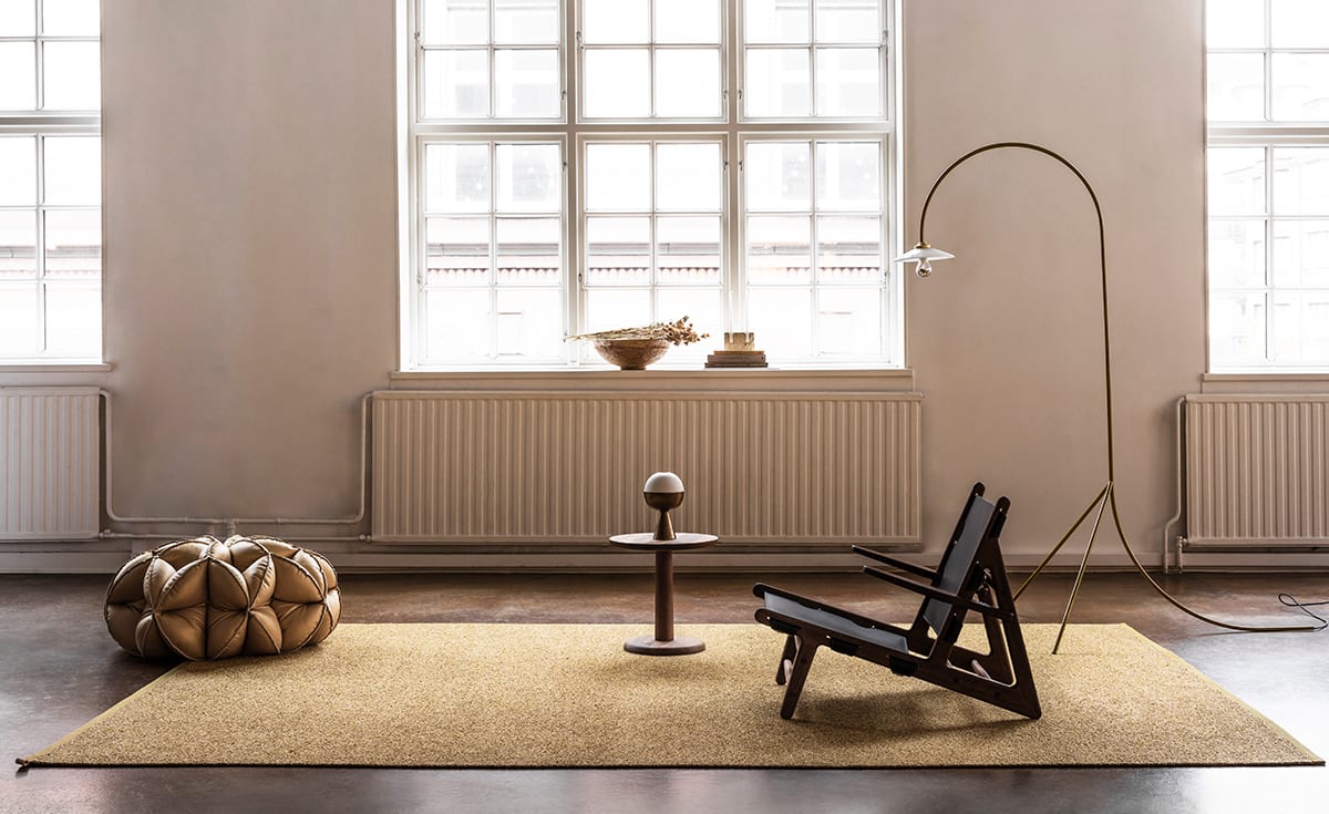 Kasthall Design Studio team creating innovative wool rugs in Kinna Sweden with traditional weaving techniques