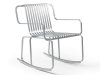 Verv rocking chair by Fanny Axnér and Siri Boekhout for Nola in galvanized steel with generous proportions