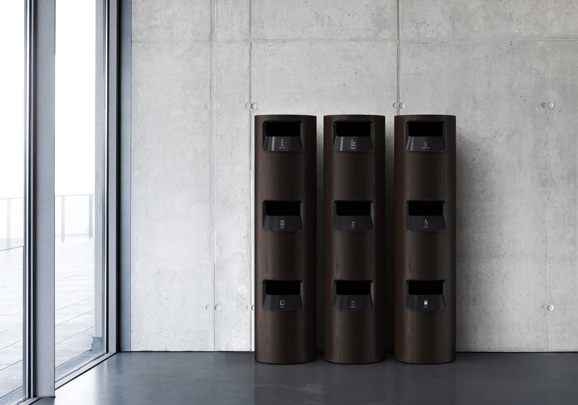 Etage recycling unit oak veneer frame Bernstrand Borselius TreCe Swedish design