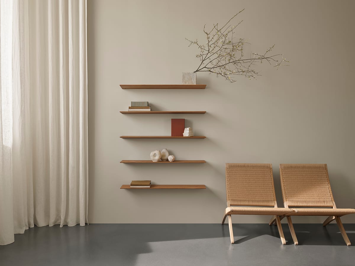 Tsugi shelf Carl Hansen Son Japanese simplicity Danish carpentry oak teak Sashimono joinery Sharon Fisher Matteo Barenghi