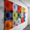 Side view Swell acoustic panel Teppo Asikainen three-dimensional form Offecct Soundwave sound diffusion acoustic design