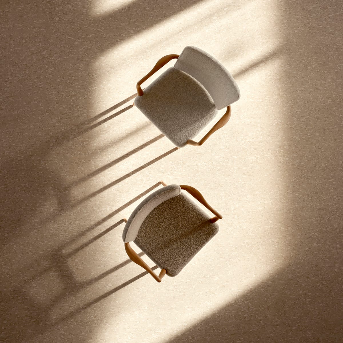 Monarch chair VLA61 Vilhelm Lauritzen 1944 Carl Hansen Son majestic butterfly inspired double-curved armrests brass feet