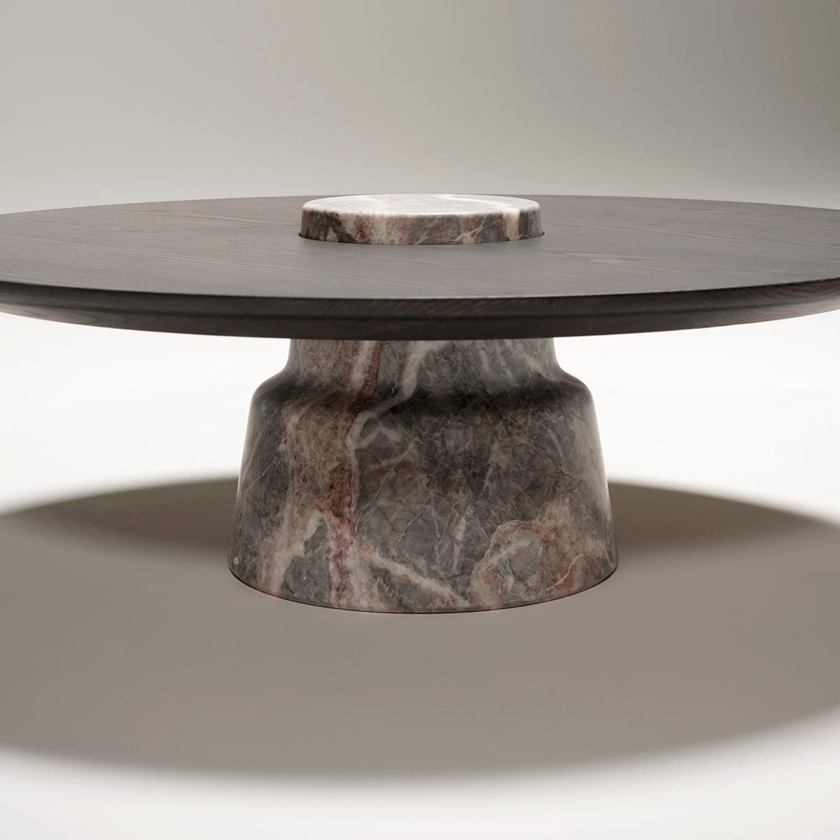 Three Elements collection by Monica Förster for Tacchini featuring complete range of balanced geometric furniture pieces