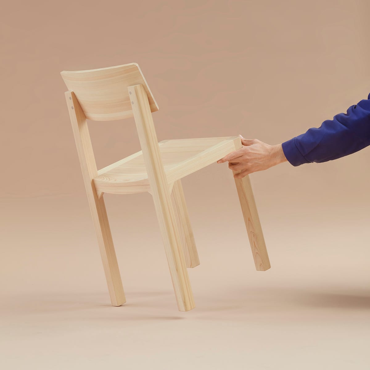 Archetypical chair by Daniel Rybakken for Karimoku featuring clean lines and refined wooden construction
