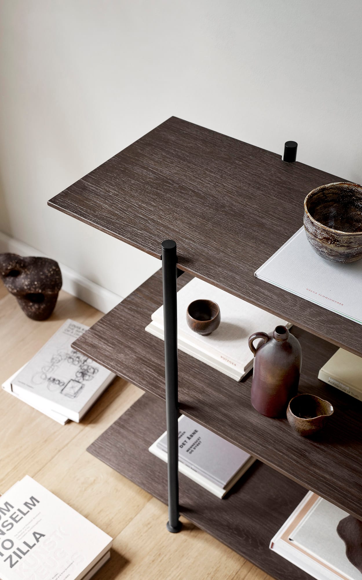Formal Shelving System by Jonas Wagell for Wendelbo displaying minimalist design approach to contemporary storage solutions