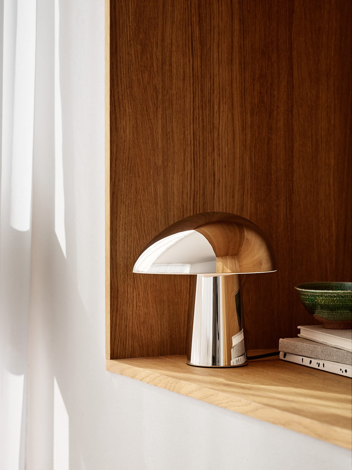 Night Owl table lamp by Nicholai Wiig Hansen for Fritz Hansen displaying distinctive Nordic character and functional lighting design
