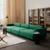 Trace cabinet by Space Copenhagen combining luxurious details with sleek silhouette designed to frame cherished objects.