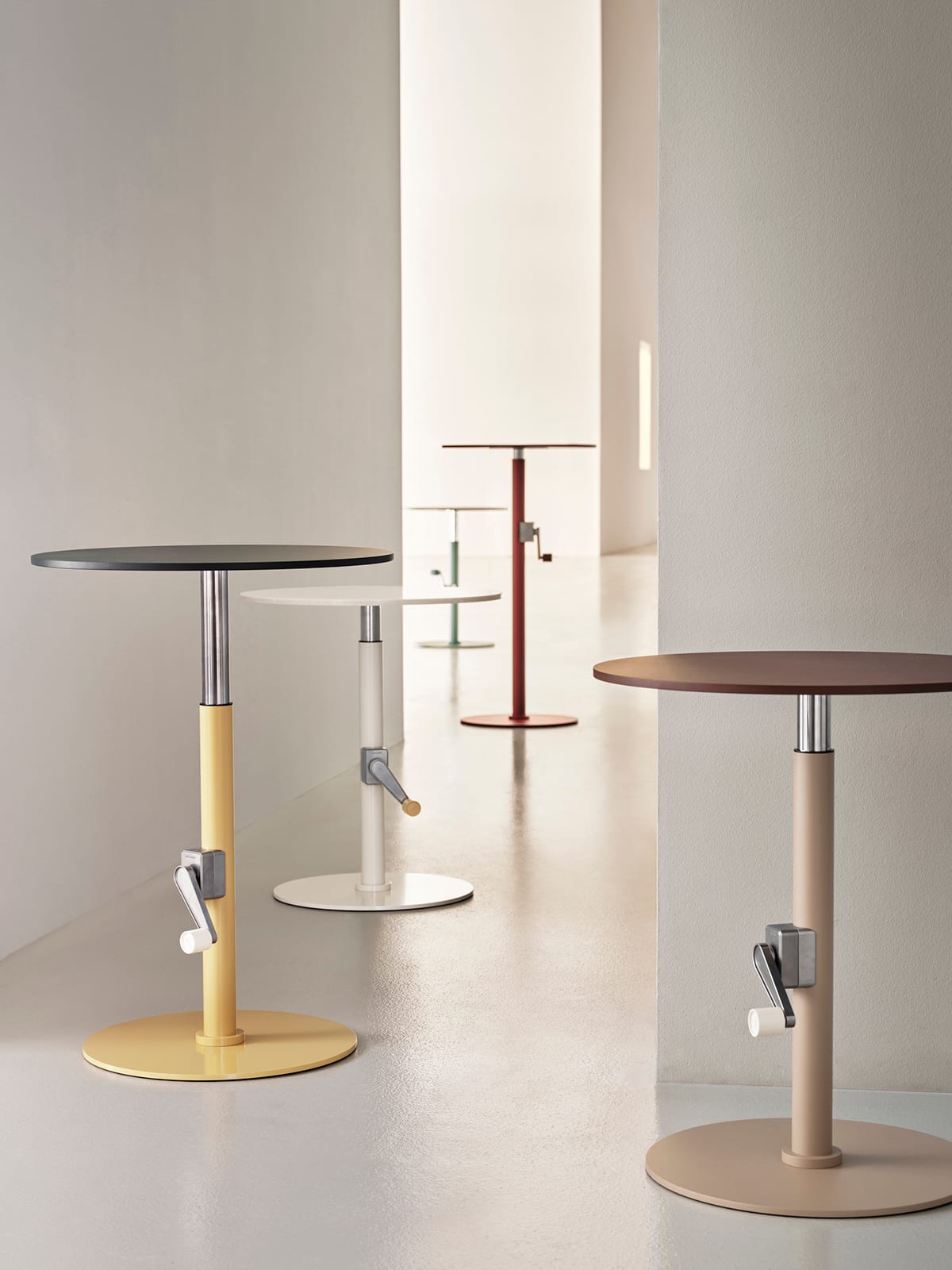 Veva height-adjustable desk by Bernstrand & Borselius for Blå Station with millimeter-precise adjustment and minimalist design